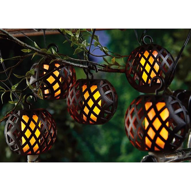 Solární girlanda 46820 ažurová Black