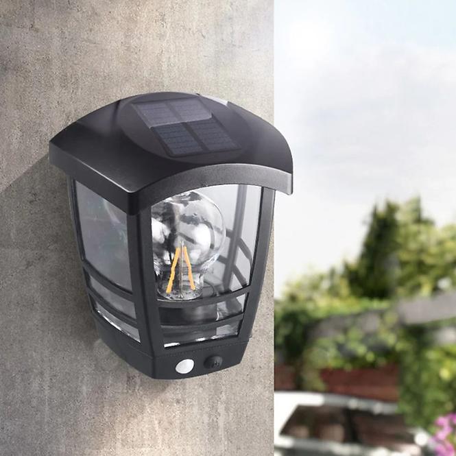 Solární nástěnné svítidlo se senzorem pohybu 46822 Black K1