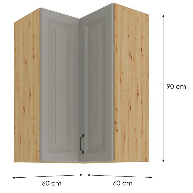 Kuchyňská Skříňka STILO CLAYGREY/ARTISAN 60X60 GN-90 2F (90°)