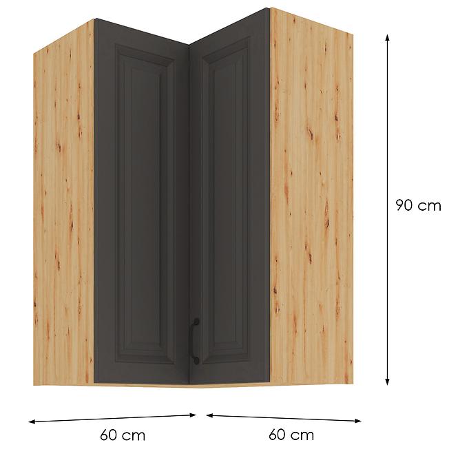 Kuchyňská Skříňka STILO GRAFIT/ARTISAN 60X60 GN-90 2F (90°)