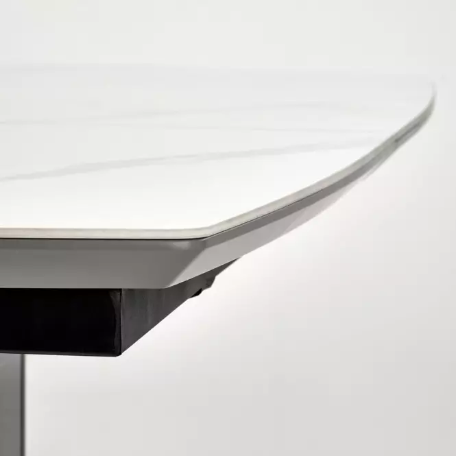 Stůl Dancan 90x160 keramika/mdf – mramor/popiel