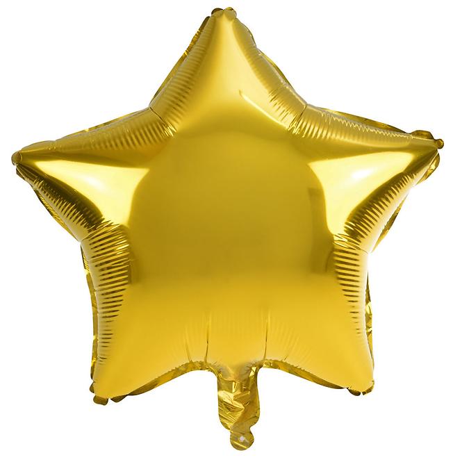 Nafukovací balón hvězda velká zlatá  61cm
