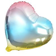 Nafukovací balón duhový srdce 45cm/40cm