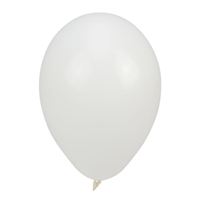 Balóny pastelové bílé 10 ks 24cm