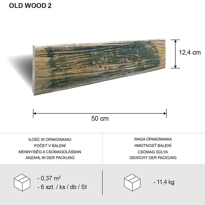 Betonový kámen Old Wood Dark bal=0,36 m2