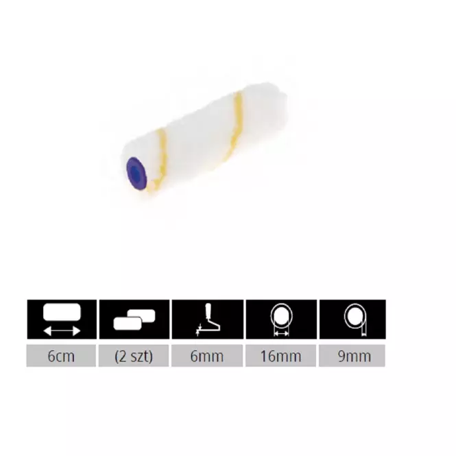 Váleček Girpaint mini (2 ks) 6cm