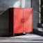 Komoda Kovová Vito Modern Red,5