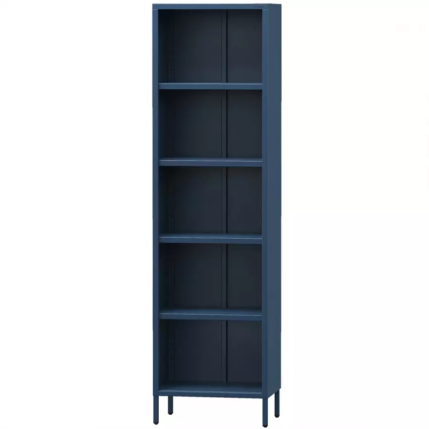 Kovový Regál Vysoký  Mario Modern Dark Blue