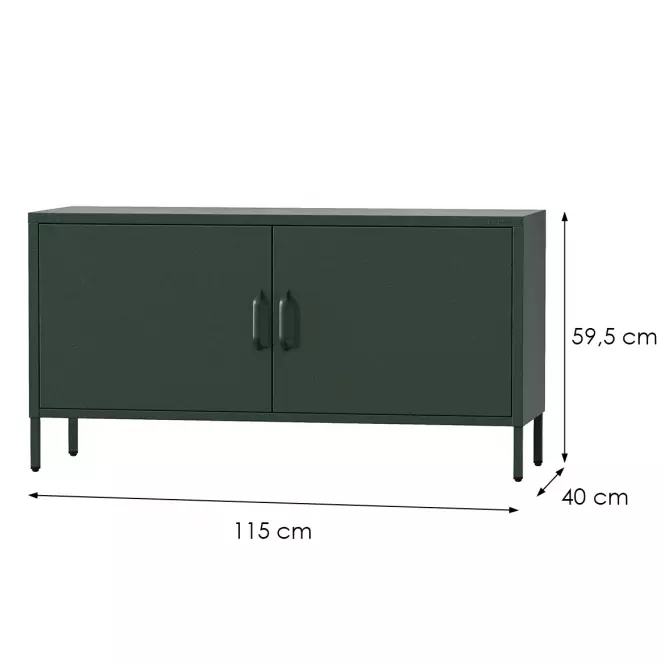 TV Stolek Kovový Rosa Modern Bottle Green,2