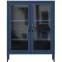 Vitrína Kovová Gina Modern Dark Blue,3