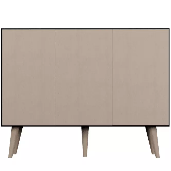 Komoda 120 Toronto Artisan/Černá