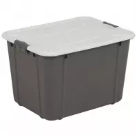 Box Velur 30l tmavě šedý melír