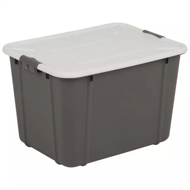 Box Velur 30l tmavě šedý melír