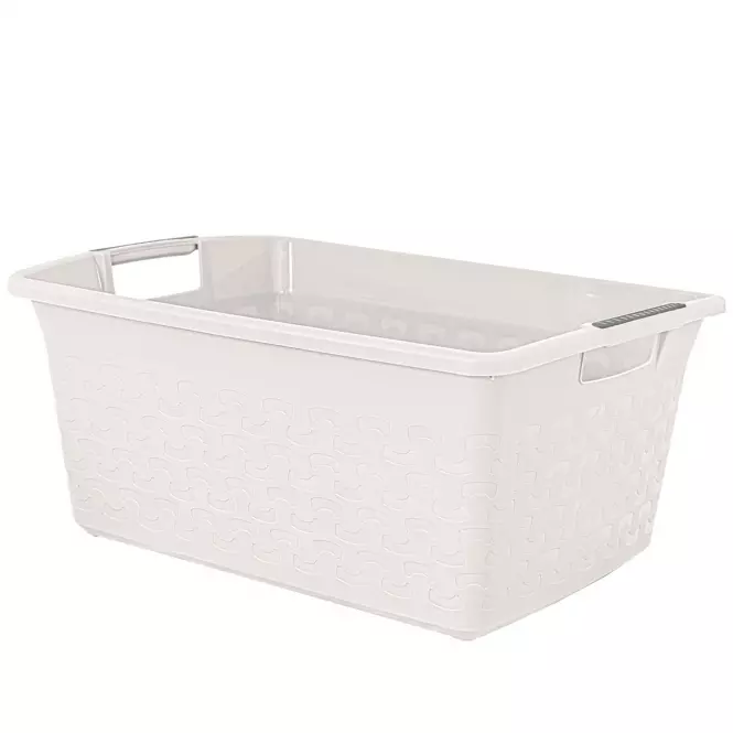 Obdelník miska Cotton 25l bílá antik