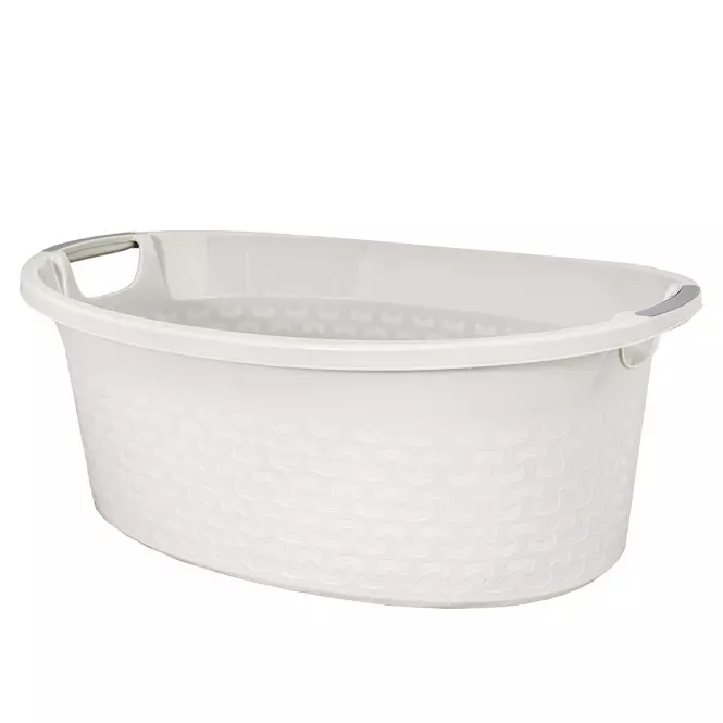 Miska ovál Cotton 40l bílá antik