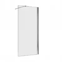 Sprchová zástěna WALK-IN Soft 140 x 195 chromový profil