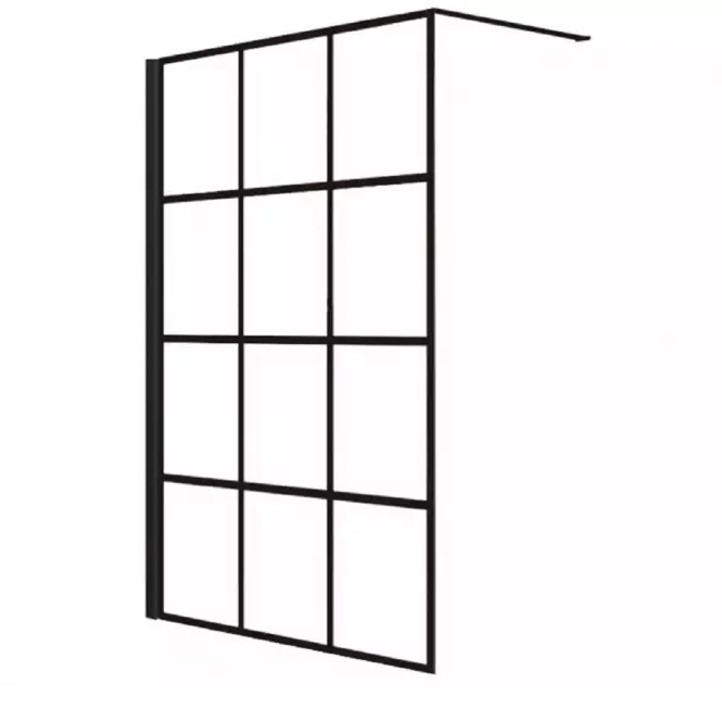 Sprchová zástěna WALK-IN Metro 110x195 black