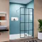 Sprchová zástěna WALK-IN Metro 110x195 black,4