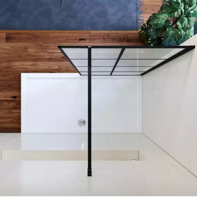 Sprchová zástěna WALK-IN Metro 80x195 black,4