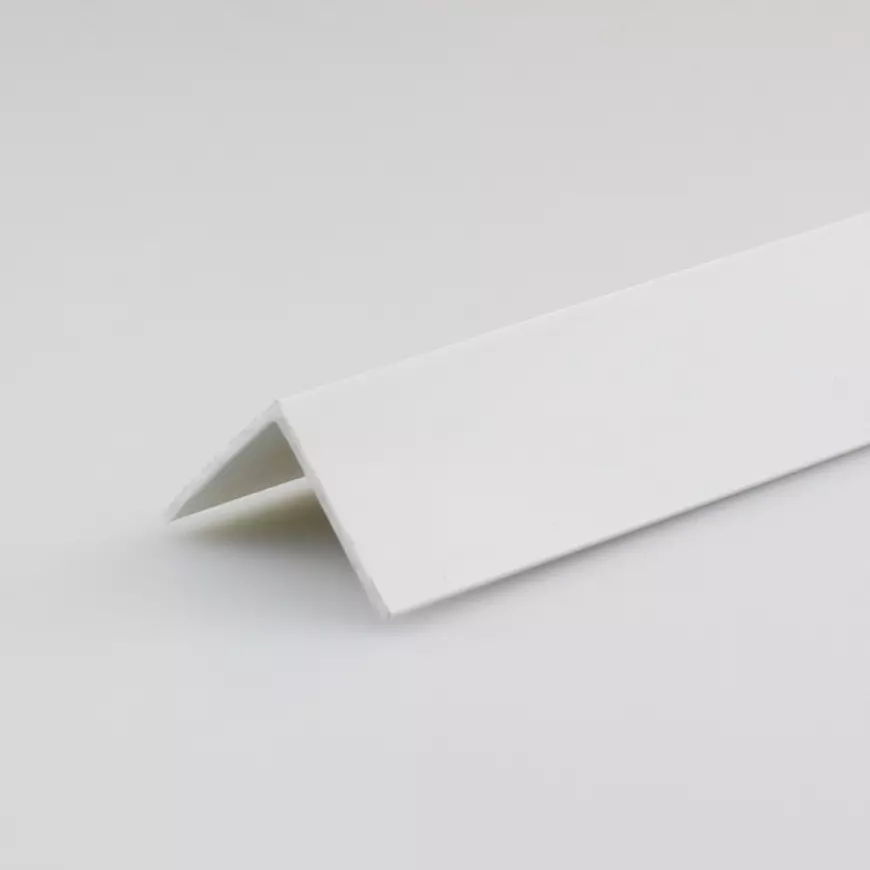 Profil uholníkový PVC bily lesk 30x30x1000
