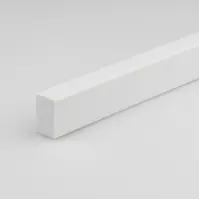 Profil plochý PVC bily lesk 10x20x1000