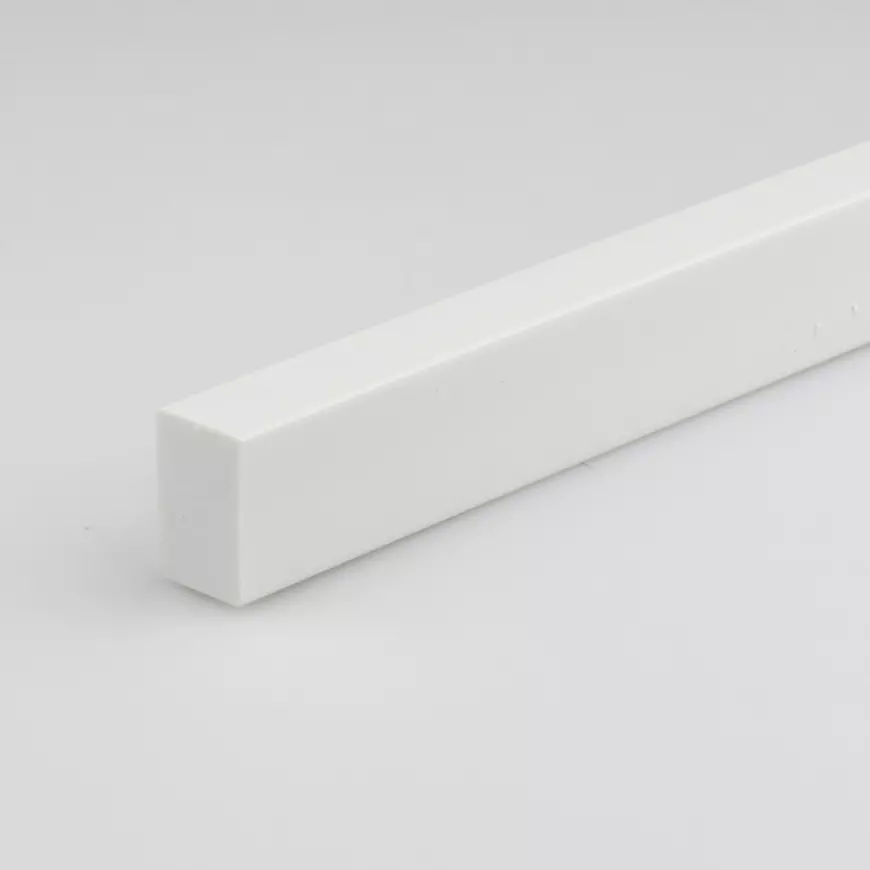 Profil plochý PVC bily lesk 10x20x1000