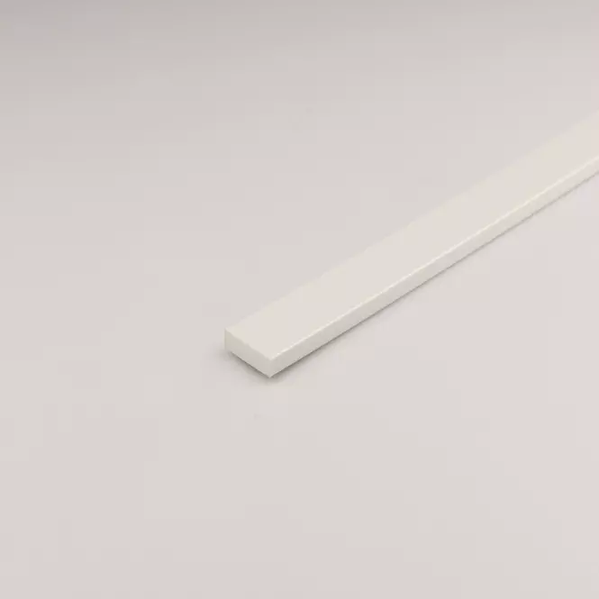 Profil plochý PVC bily lesk 3x13x1000