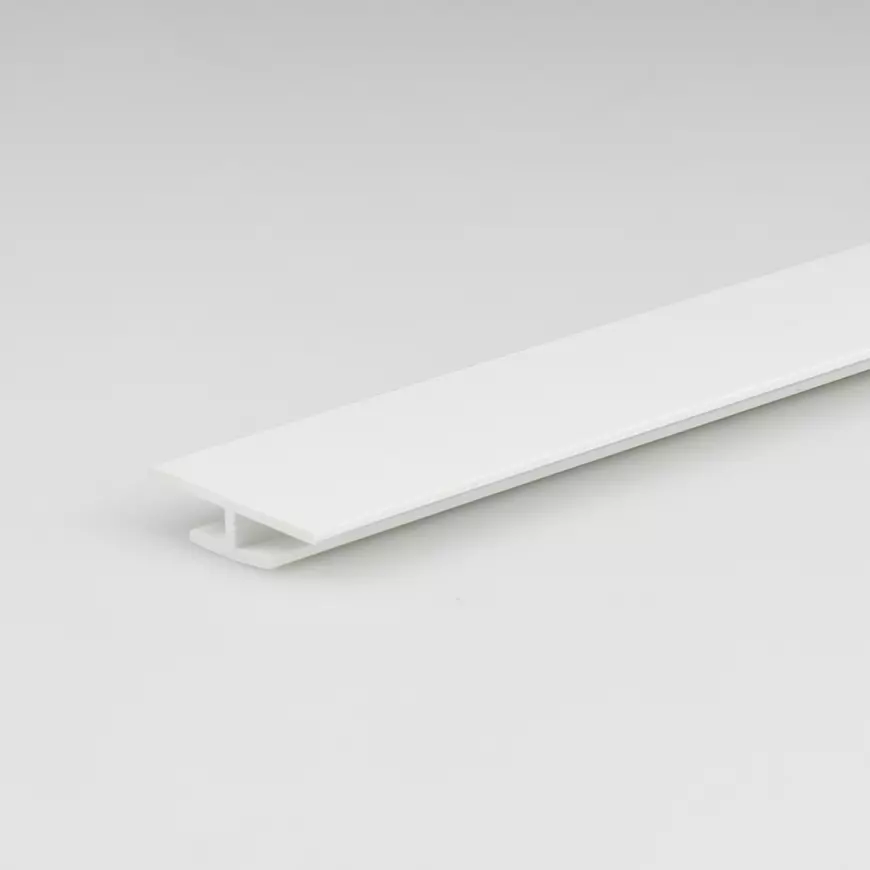 Profil H PVC bily lesk 3.5x11x22x1000