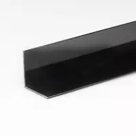 Profil uholníkový PVC cerny satina 15x15x10