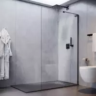 Sprchová zástěna WALK-IN PIK BLACK 100x195