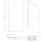 Sprchová zástěna WALK-IN PIK chrom 120x195,3