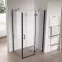 Sprchový kout JAZZ BLACK 110x80x190,4