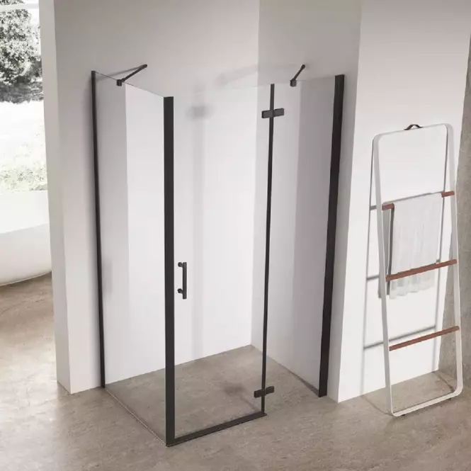 Sprchový kout JAZZ BLACK 120x80x190,4