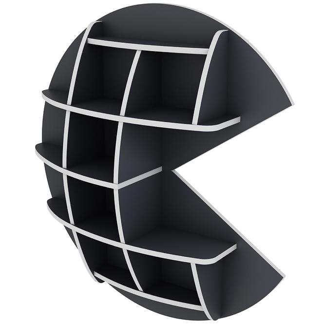 Polička Matrix Shelf III grafit/bílá,2