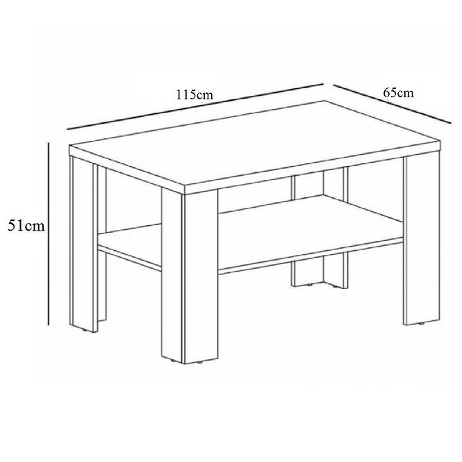 Konferenční Stolek Mati IV 115cm Dub Sonoma