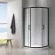 Sprchový kout Aura 90x90x190 black,3