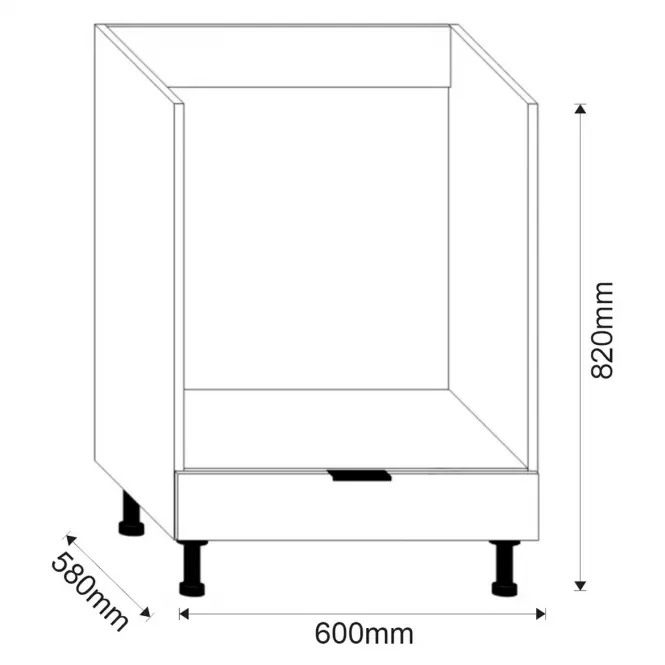 Kuchyňská Skříňka LOFT II D60 KU grafit