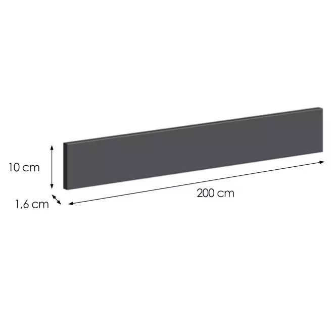 Sokl Loft II  200 cm grafit,2