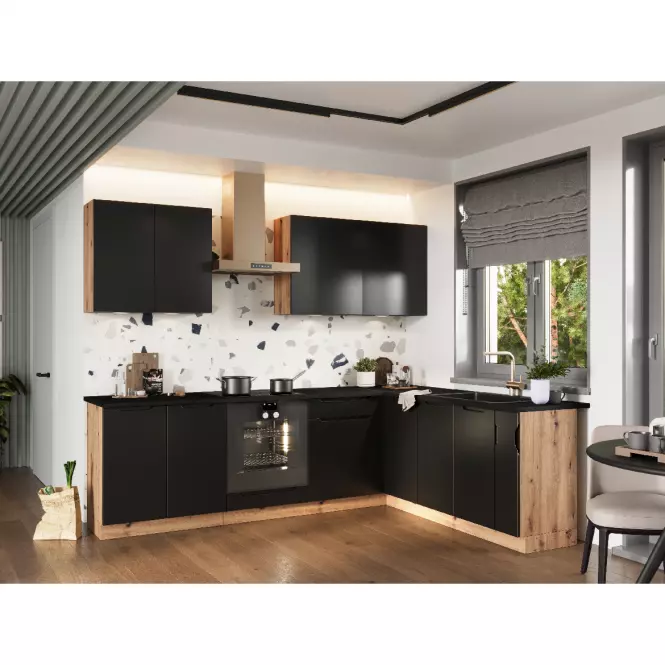 Kuchyňská Skříňka Isabel W80 černá/artisan,4