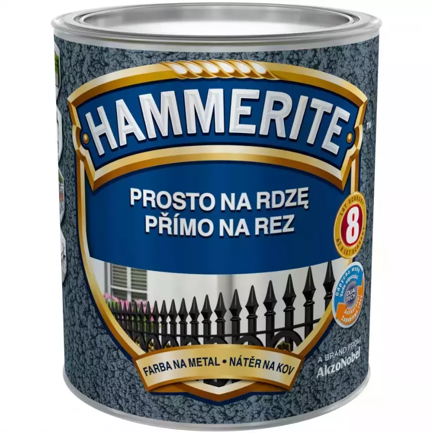 Hammerite kladívková stříbrně šedá 0,7 l