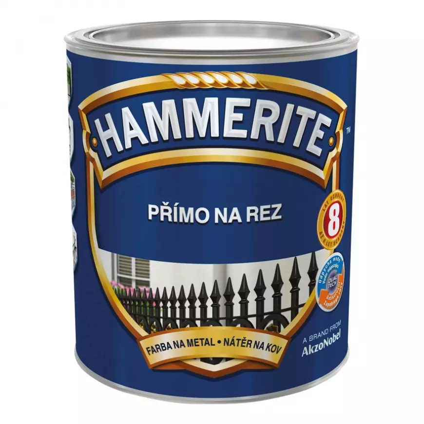 Hammerite mat tmavě šedá 0,7 l
