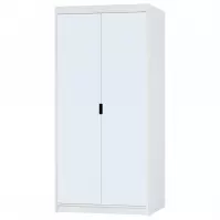 Šatní skříň Elena 2D bílá/zrcadlo