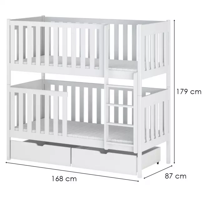 Postel Dawid 80x160 white,2