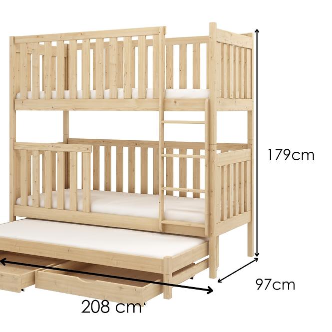 Postel Emilka 90x200 pine,2