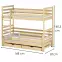 Postel Luk 80x160 pine,2