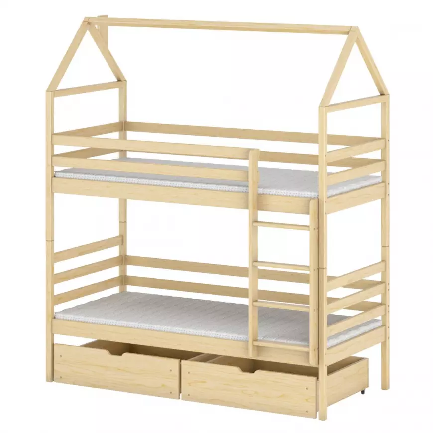 Posteľ Domček Alex 80x160 pine