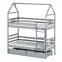 Posteľ Domček Alex 80x160 grey