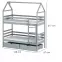 Posteľ Domček Alex 80x160 grey,2