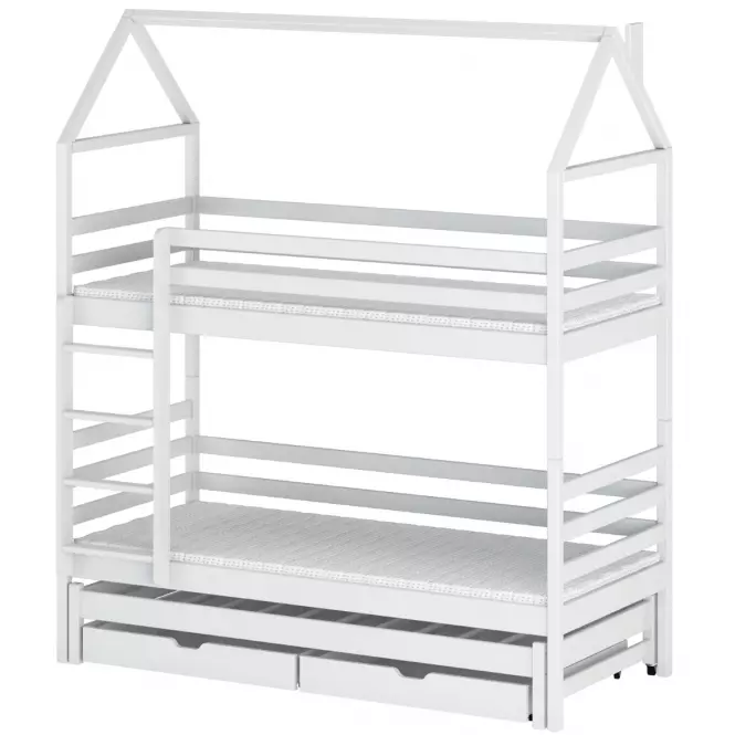 Posteľ Domček Dalia 80x160 white