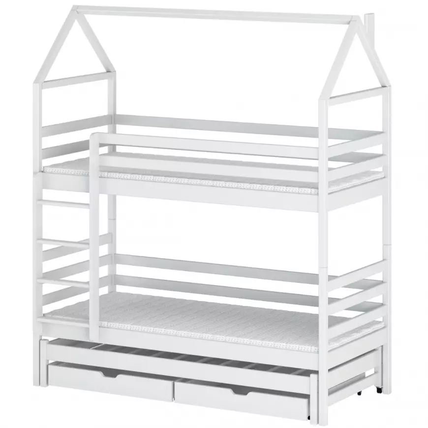 Posteľ Domček Dalia 80x160 white